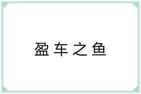 盈车之鱼
