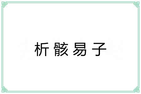 析骸易子 析骸易子